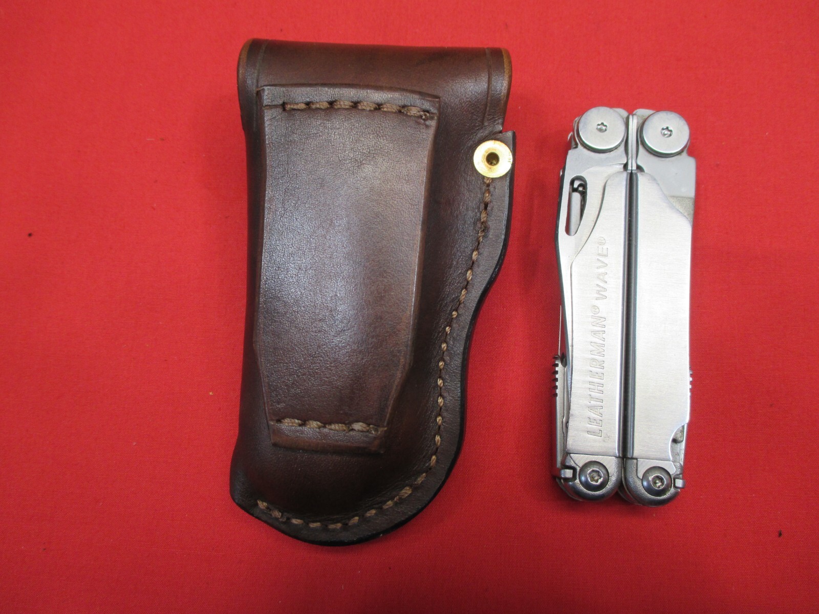 Leather Sheath for LEATHERMAN WAVE MULTI TOOL Western Holster Shaped