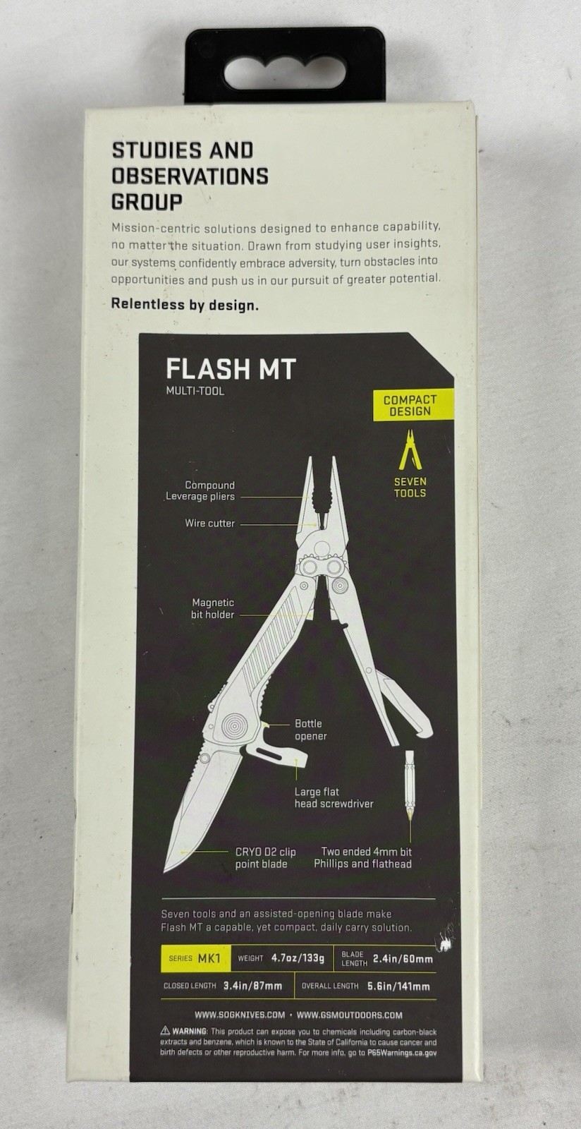 SOG Flash MT Multi-Tool With Assisted Opening Blade And Silver Aluminum Handles