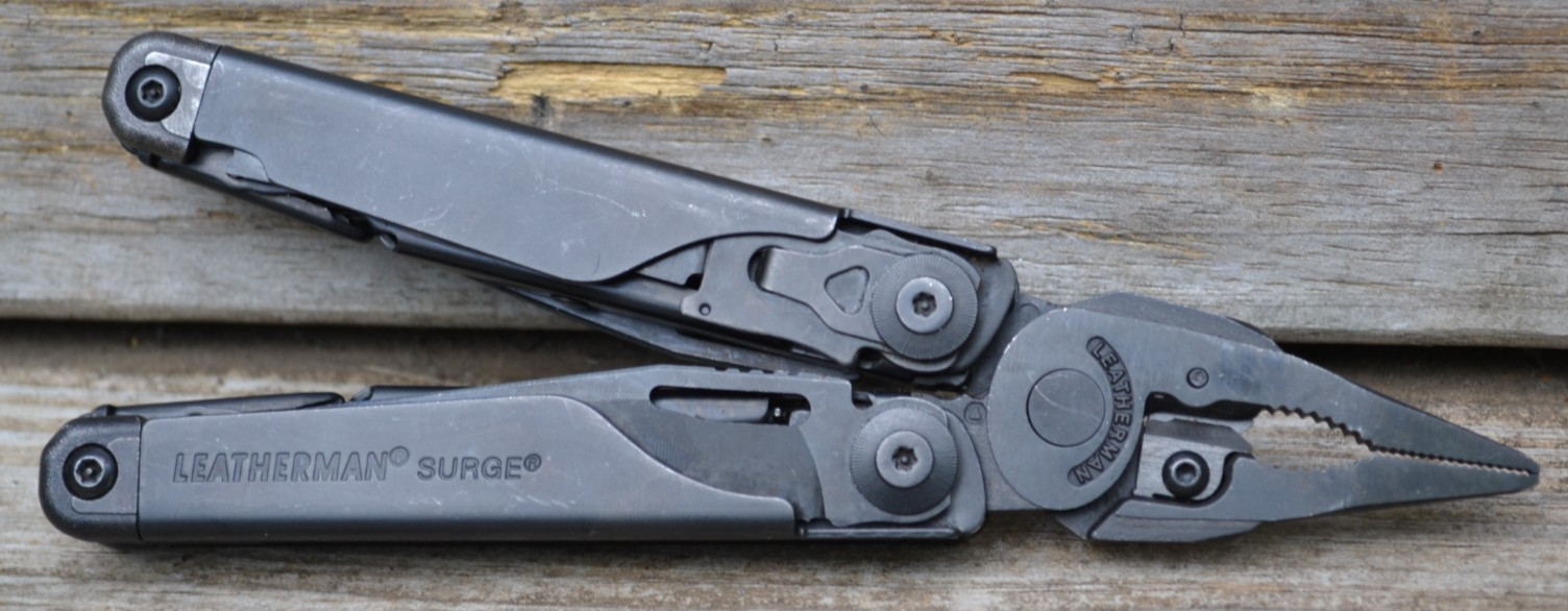 Leatherman Surge Black Oxide Stainless Multi-Tool Knife & Scissors With Sheath