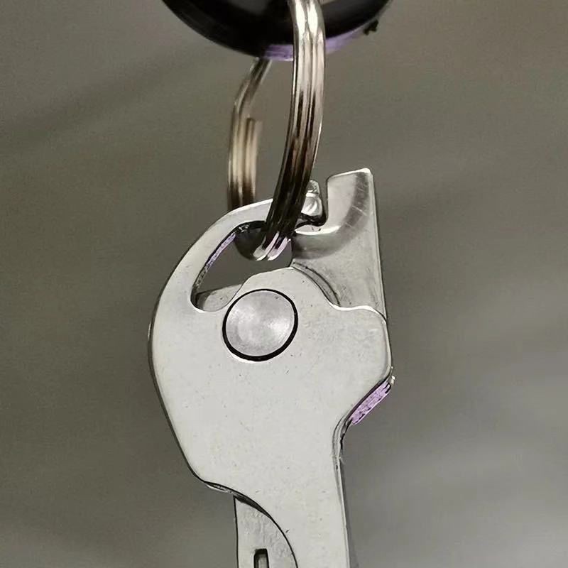3pcs 6-in-1 Folding Mini Knife, Multi-Tool Keychain for Outdoor Camping