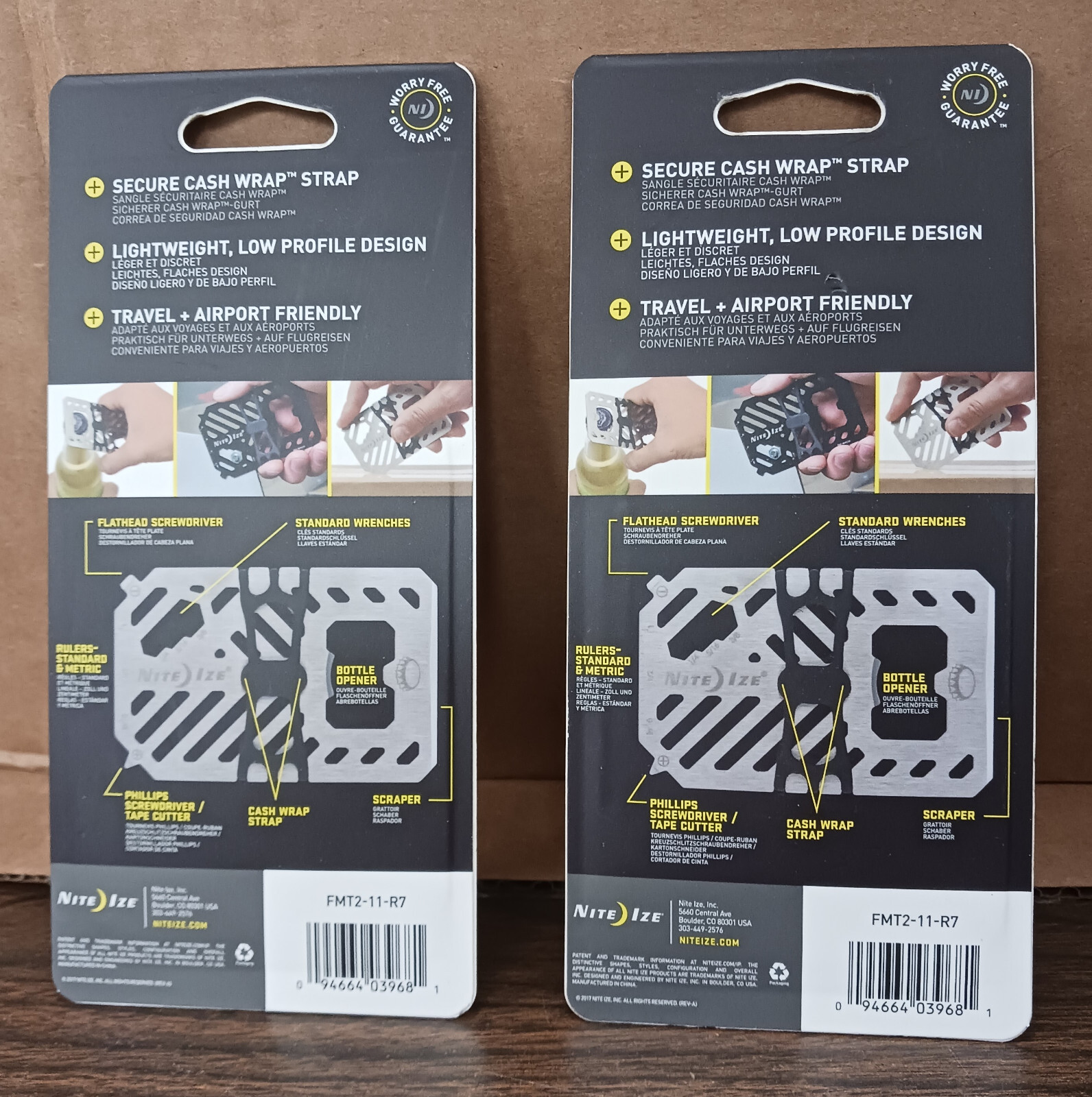 Night Ize – Financial Tool – 7 In 1 Multi Tool Wallet – 2 Pack – **NEW**