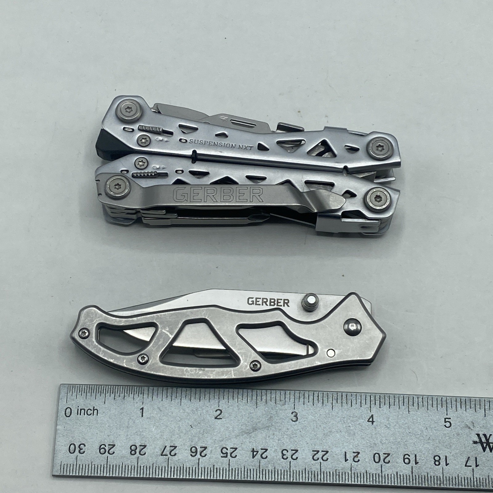 Gerber Suspension NXT & Paraframe I Knife Combo – Silver