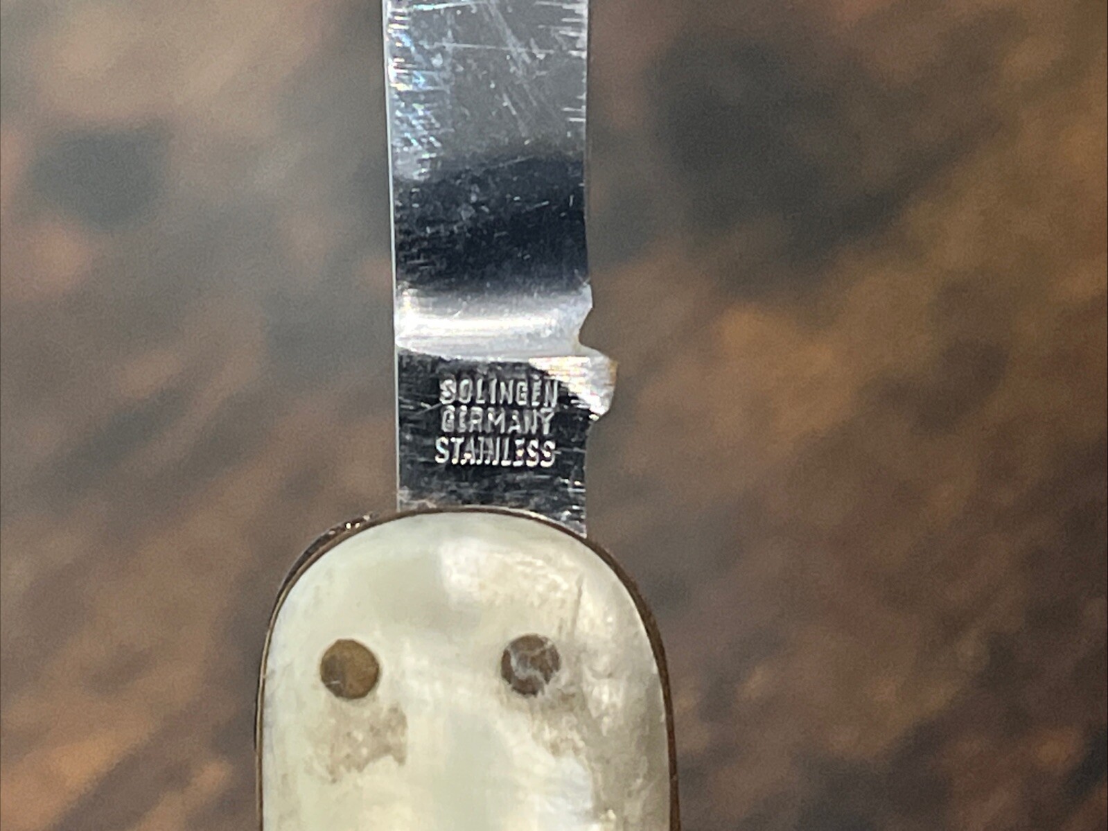 Vintage Solingen Germany Pocket Knife Koenig Iron Works Houston TX Collectible