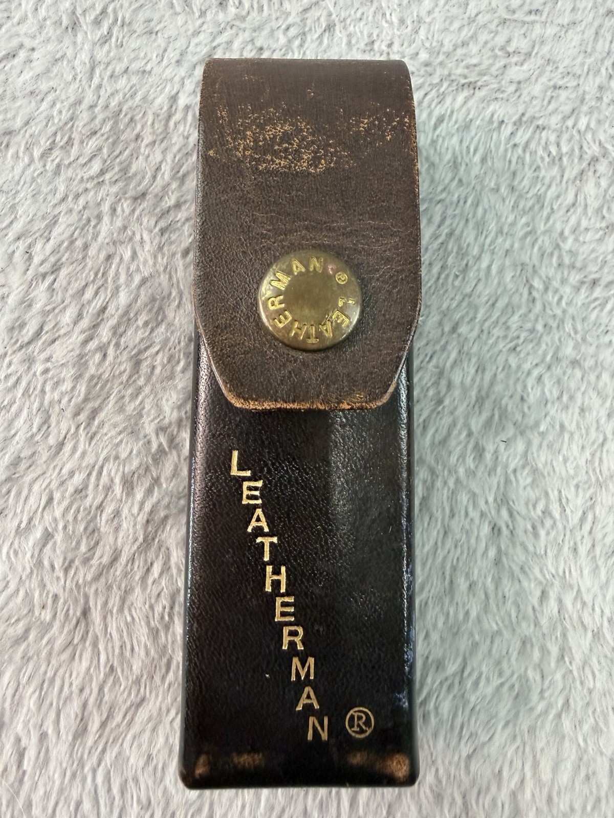 Vtg 1995 Leatherman Super Multi Tool 2 Blade Original Leather Case B501