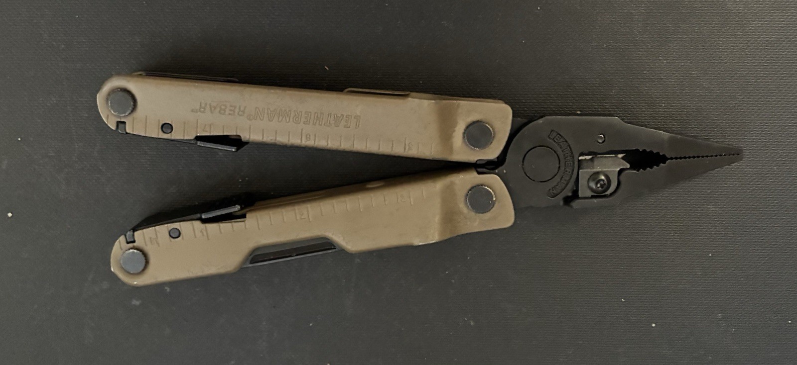 LEATHERMAN REBAR 17-in-1 MULTI-TOOL COYOTE TAN PLIERS WIRE CUTTERS KNIFE