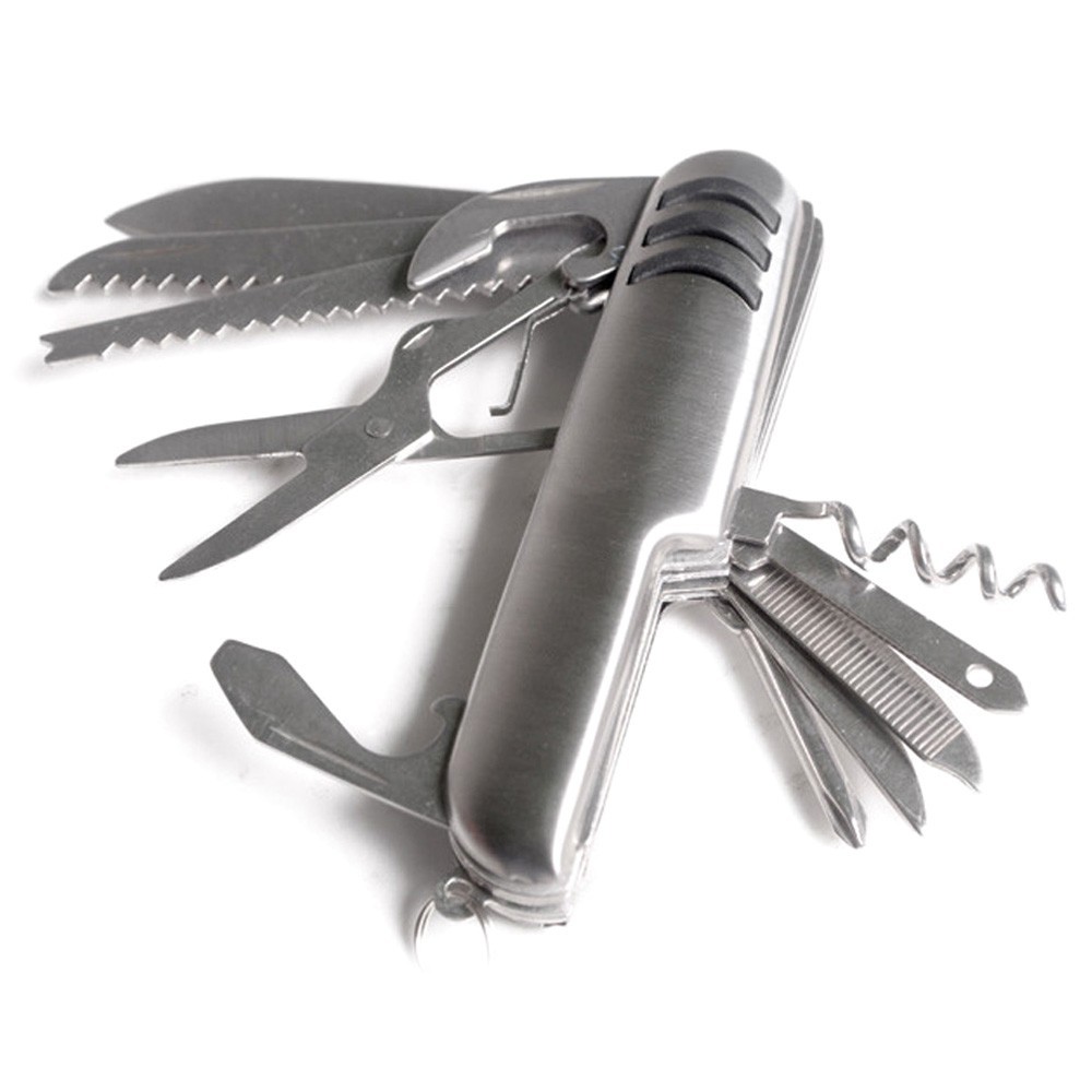 Stylish Multi Tool 11 Function Swiss Knife, Stainless Steel, each