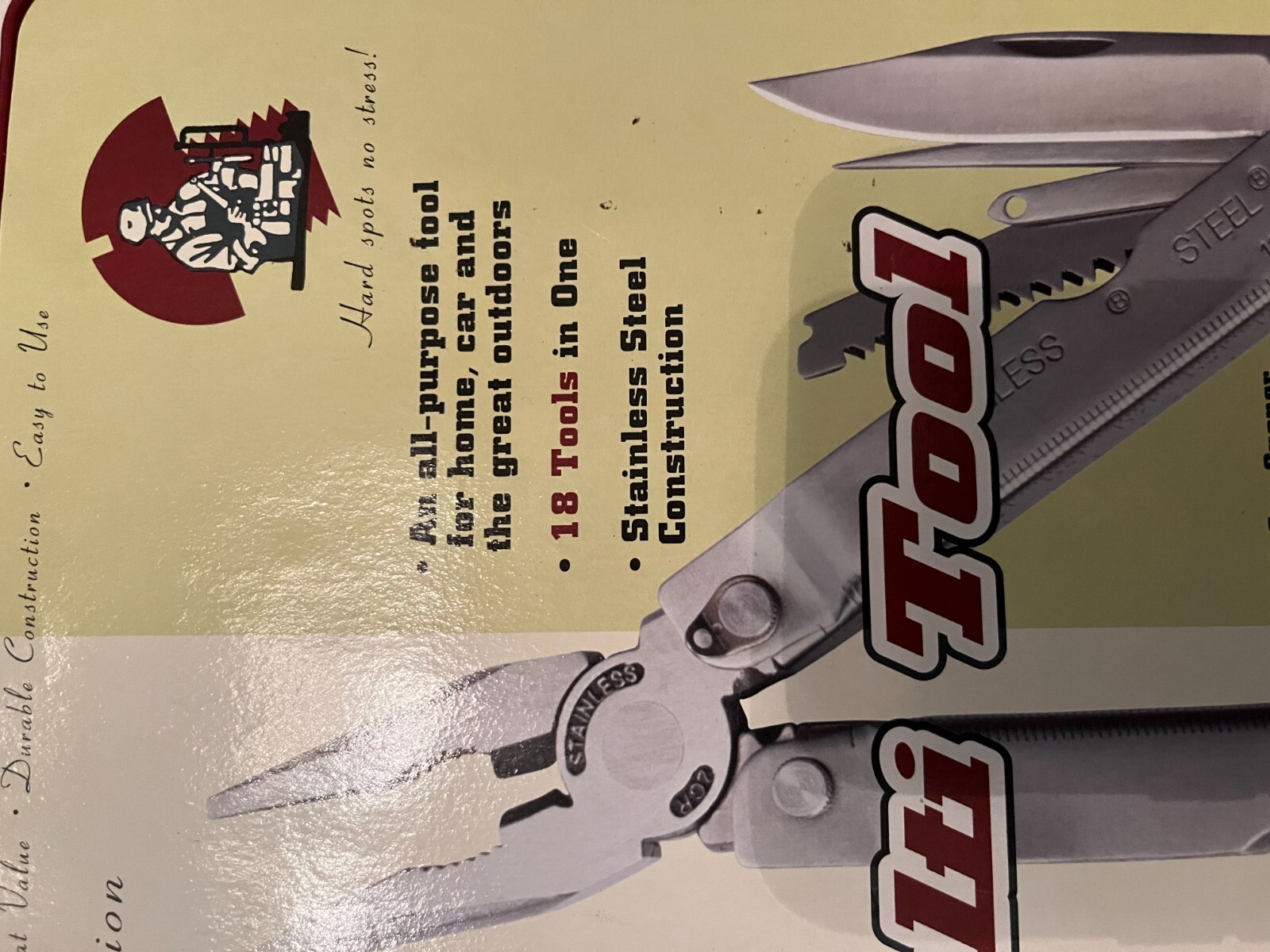 Gentlemans Multi Tool Gift Tin Box Set New In Package 18 Functions