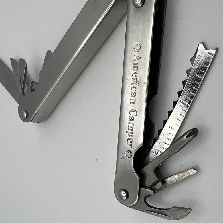 VINTAGE AMERICAN CAMPER MULTI TOOL w SHEATH