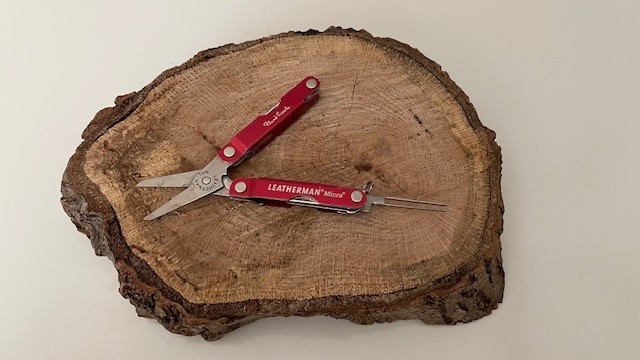 Leatherman Micra RED Anodized Handled Stainless Steel Multi Tool Scissors ,Knife