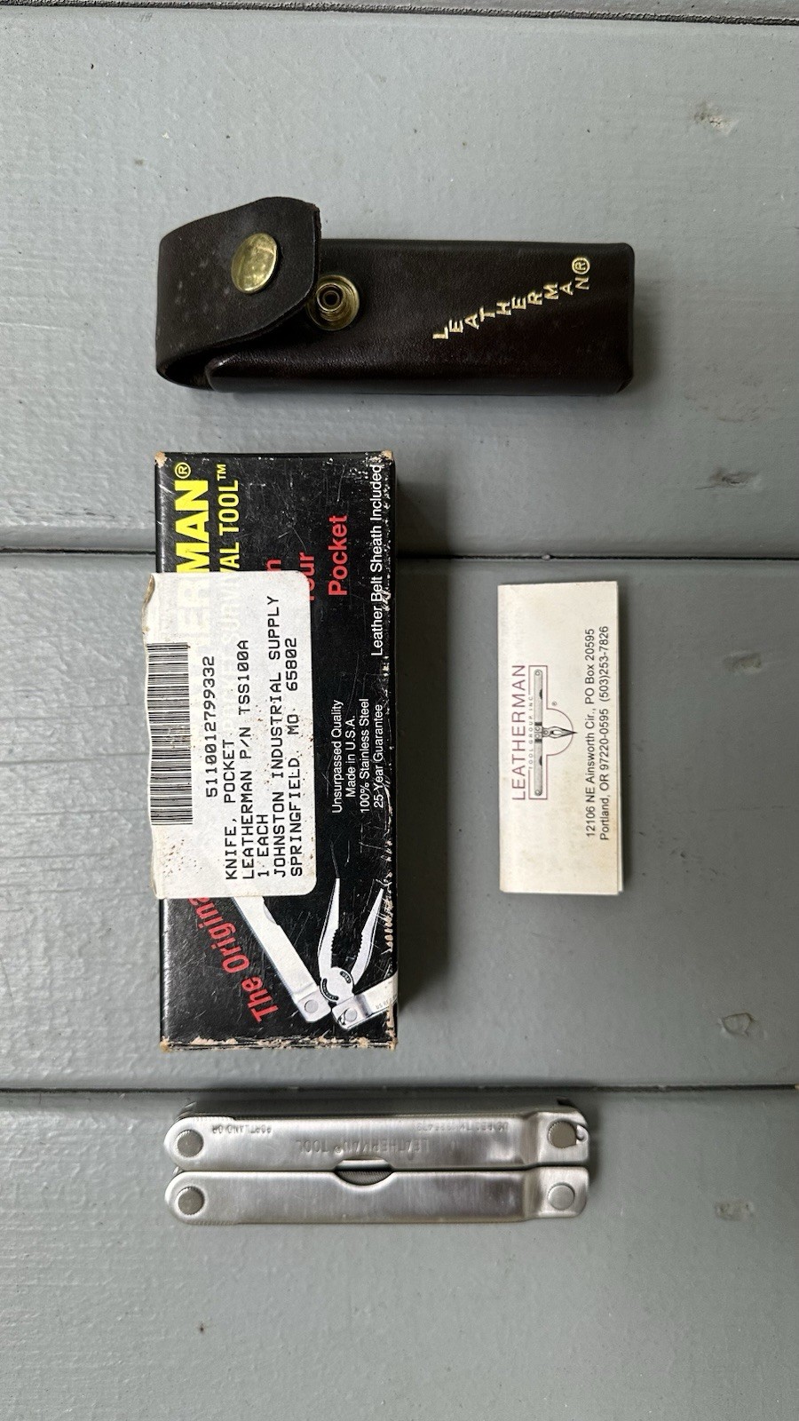 Vintage Original Leatherman Multi Tool Portland OR w/Leather Sheath USA – NIB!