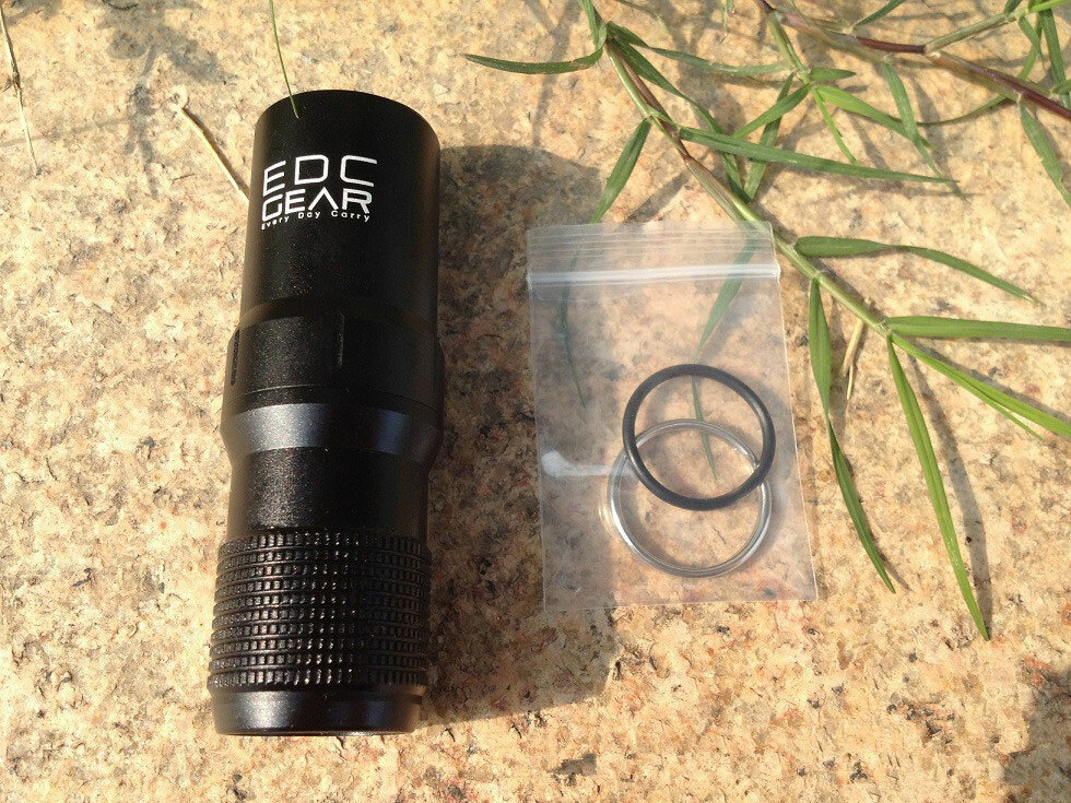 HotCNC Aluminium Alloy Outdoor Survival Waterproof Box EDC Tank with Accessories