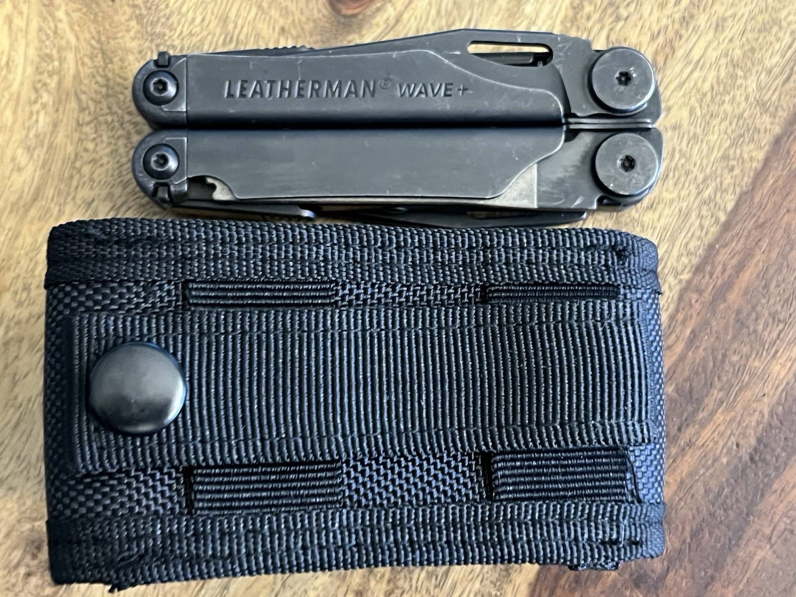2021 Leatherman Wave Plus Black Oxide Multi-Tool EXCELLENT!!! w/Beautiful Sheath