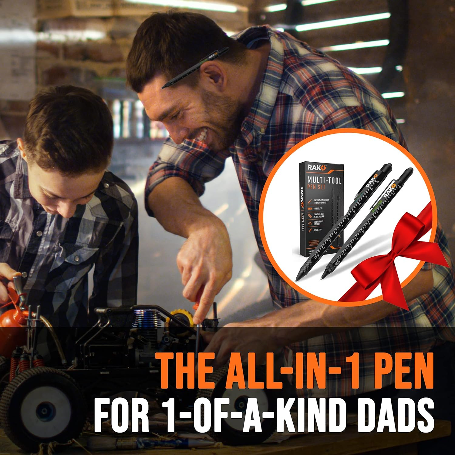 Multitool Pen – Multi-Tool Pens, LED Light, Flathead, Phillips Screwdrivers, Lev