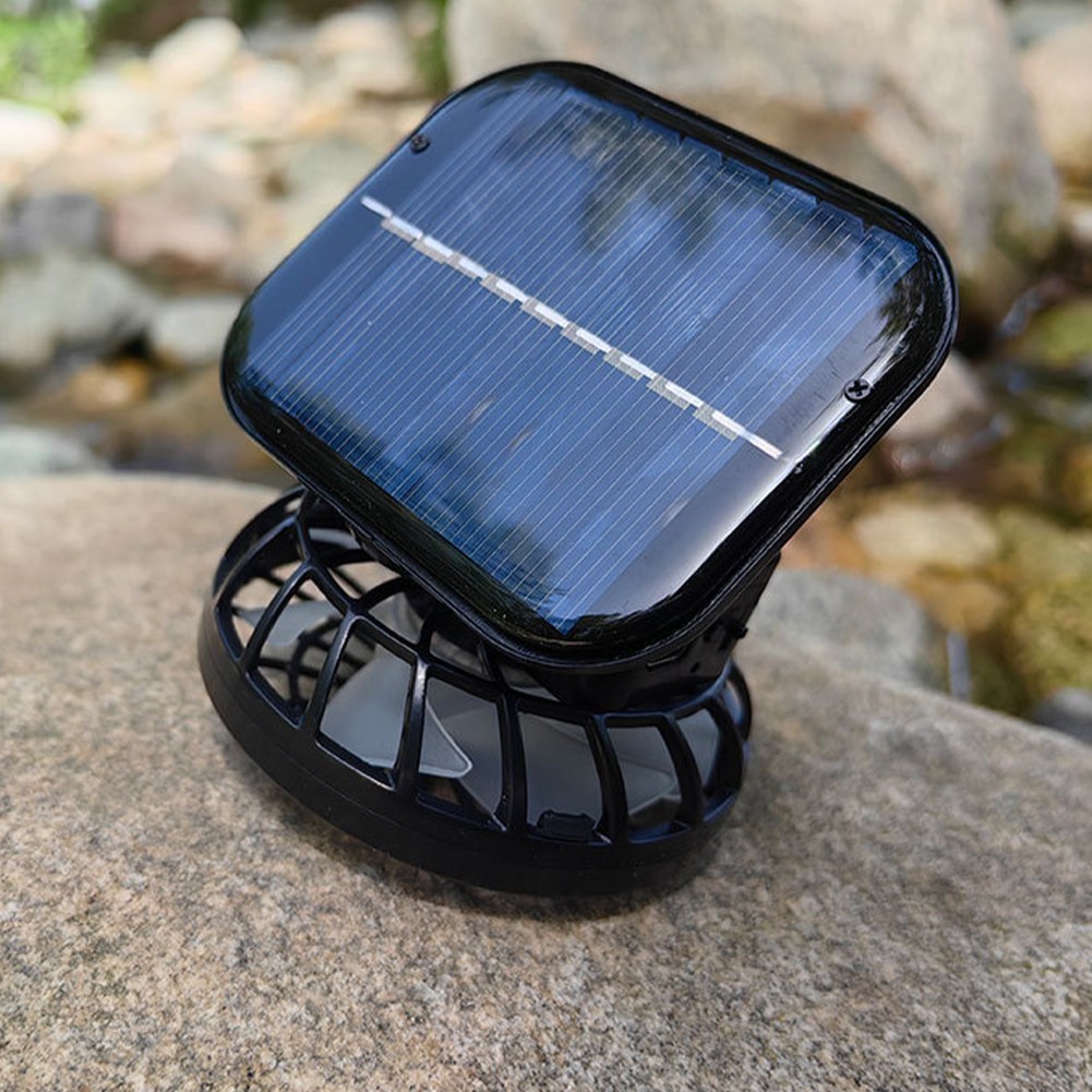 Portable Solar Charging Fan for Hats USB Powered Lightweight and Compact