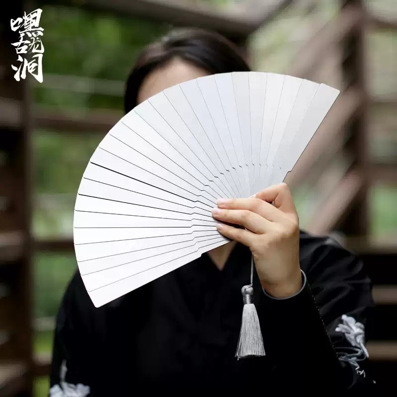 Kung Fu Tai Chi Fan Stainless Steel Metal Folding Fan Portable Martial Art Toy