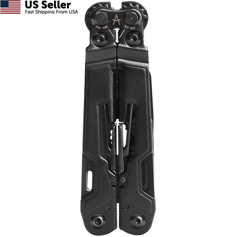 SOG PowerPint Mini Compact Stainless Steel Multi-Tool, 18 One Size, Black