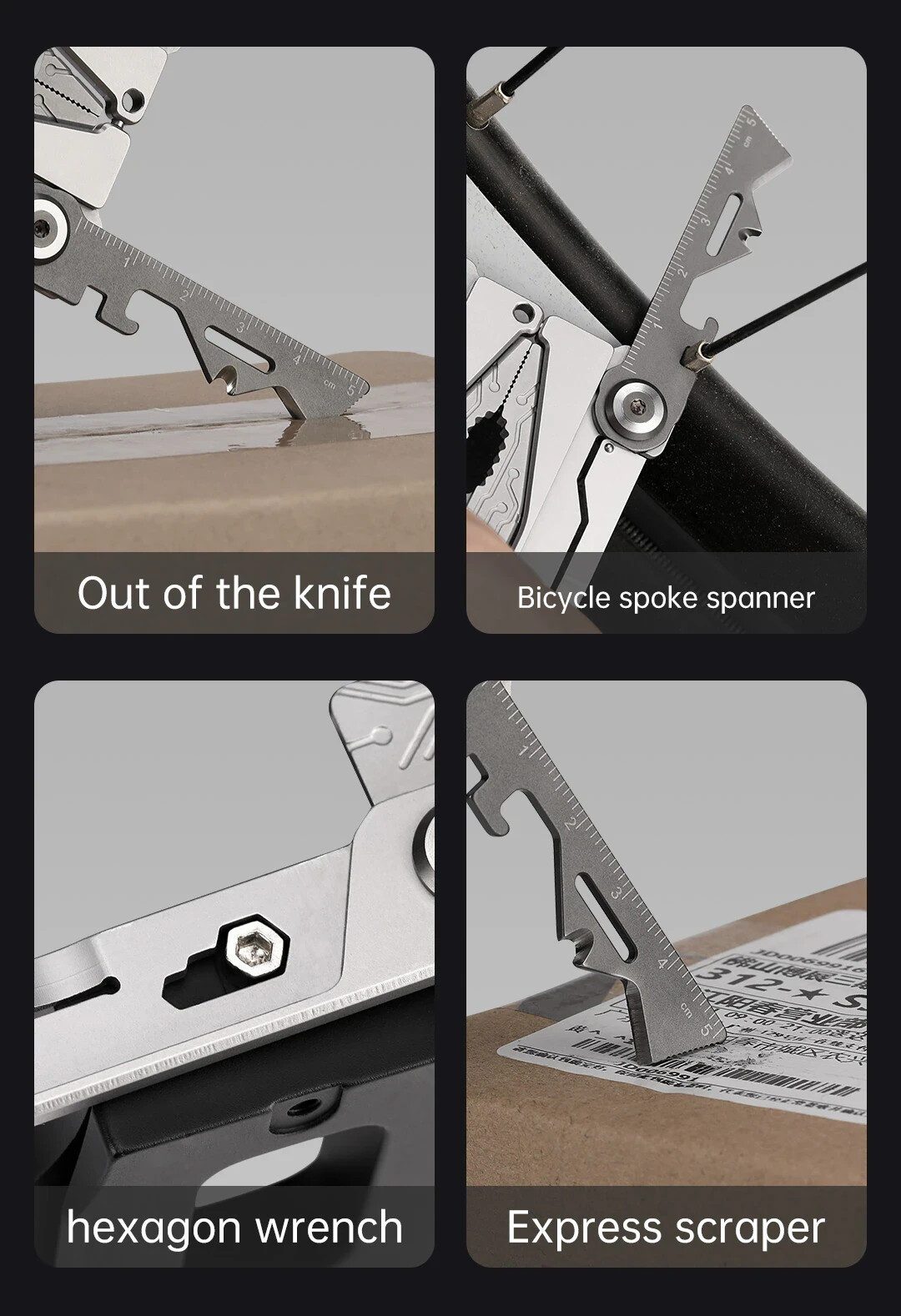 Mini Multi Tool Multifunction Purpose Emergency Survival Bugout Pocket Knife
