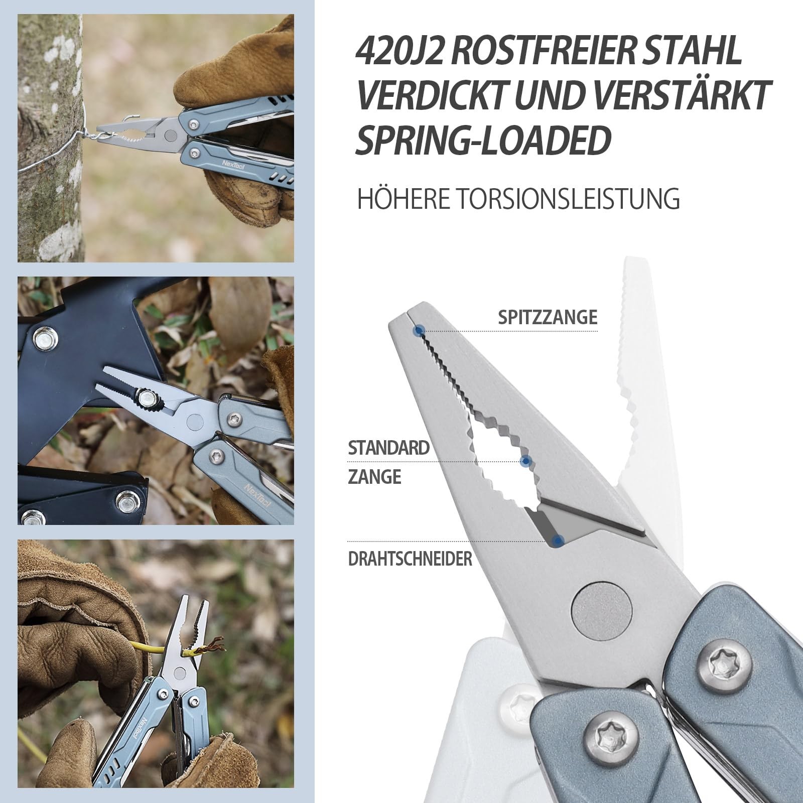 Multitool Mini Sailor S11,11in1 Compact Multitool with Long Nose Pliers, Scissors, S…