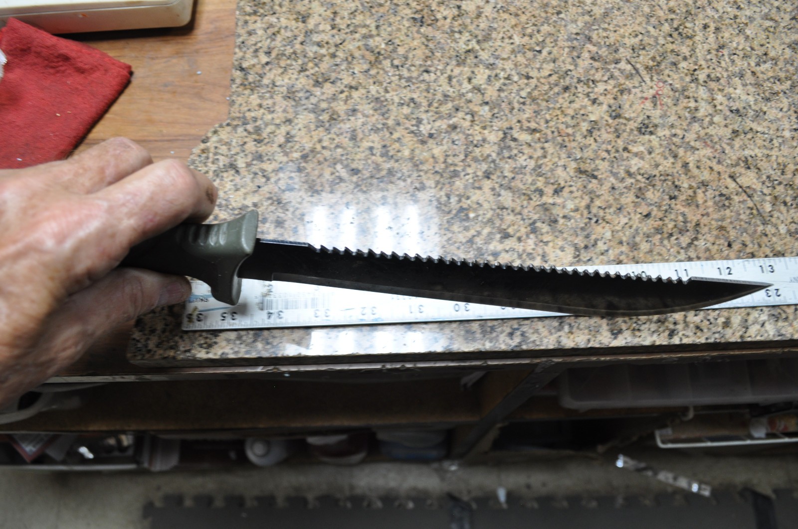 Ozark Trail 10” Machete With Saw Teeth NO SHEATH, Used, see pictures for info