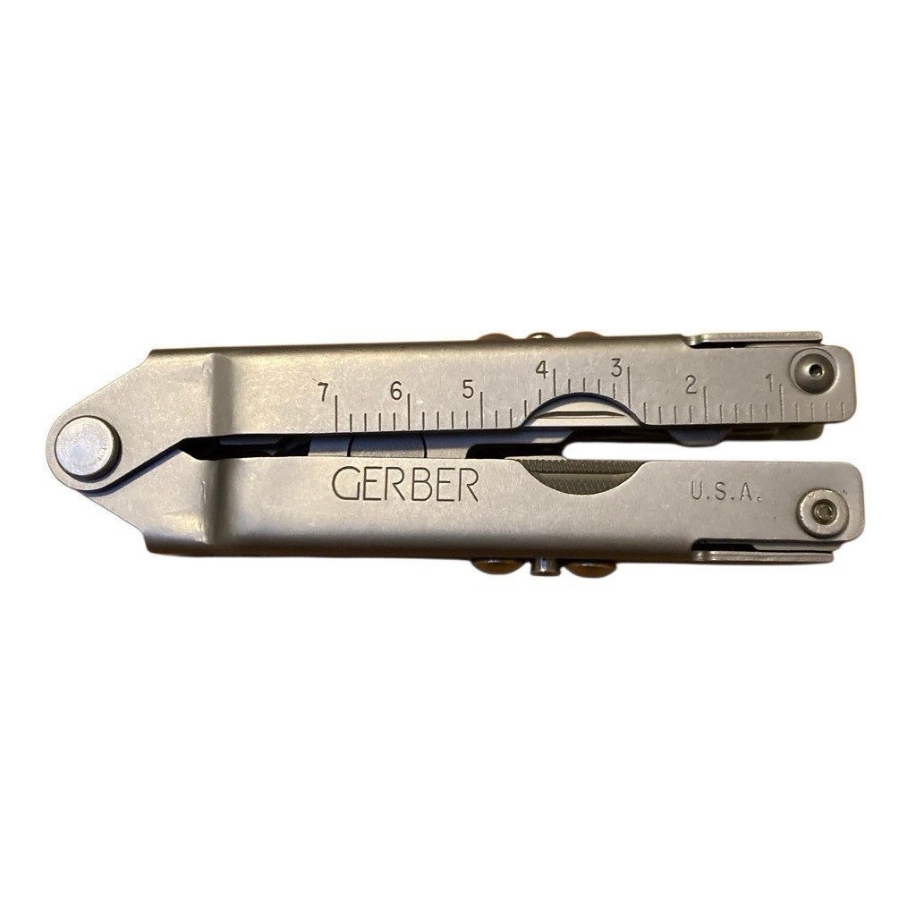 Gerber 55800 Multi-Plier Stainless Finish Bit Driver Bits Cloth Sheath USA Rare