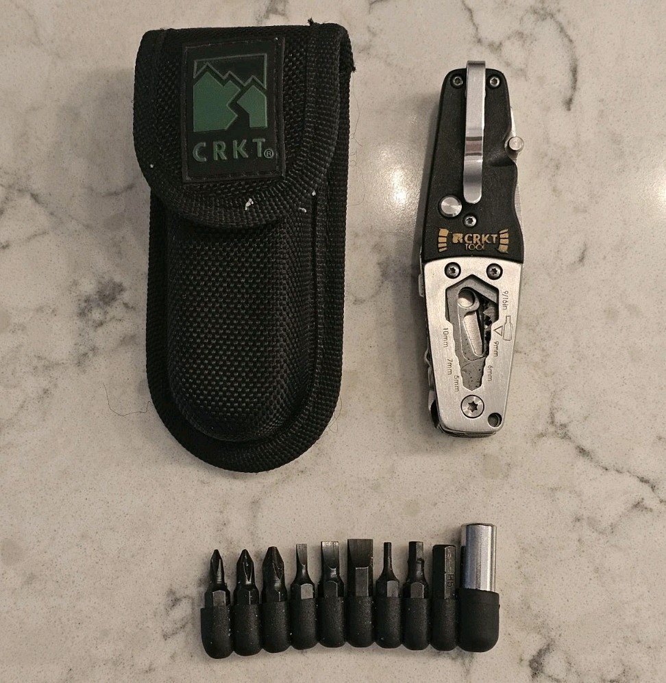 CRKT Tool 9200 Van Hoy Designed Multi-Tool 360 Knife Multi Tool w/ Bits & Sheath