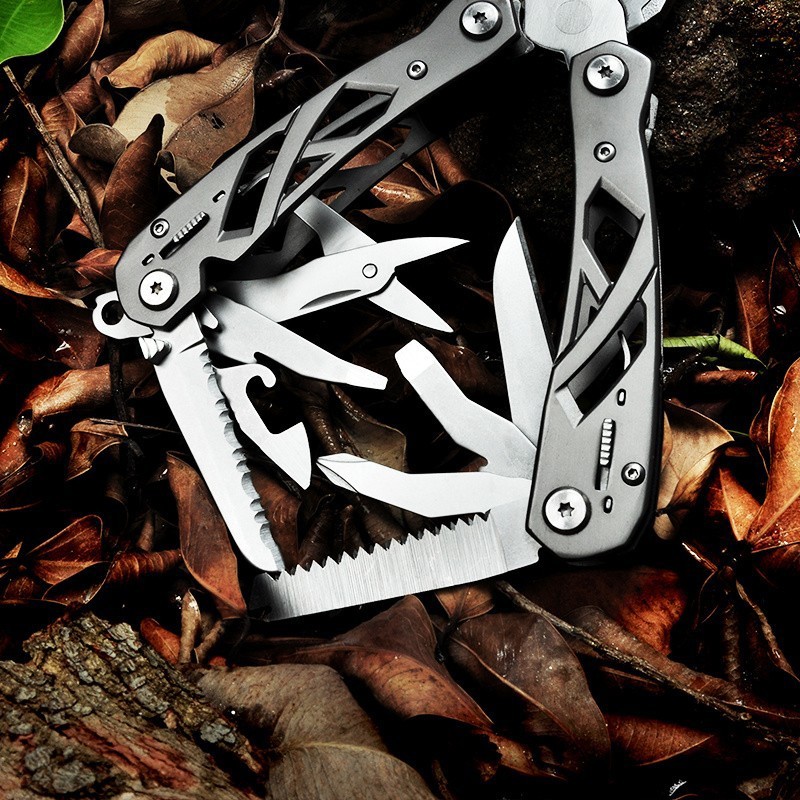 12-in-1 EDC Multi-Plier Tool Kit Pocket Knife Needlenose Wire Cutter