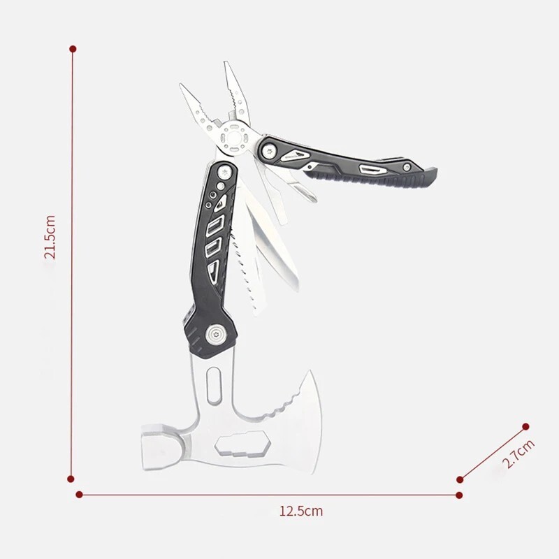 Best Multi Function Purpose Axe Hatchet Hammer Knife Tool Camping Survival Steel