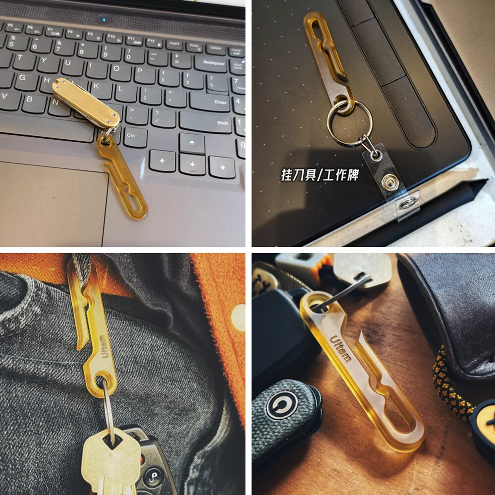 Fashion EDC Ultem Pei Key Ring Key Chain Car Pendant New EDC Outdoor Tool Gifts