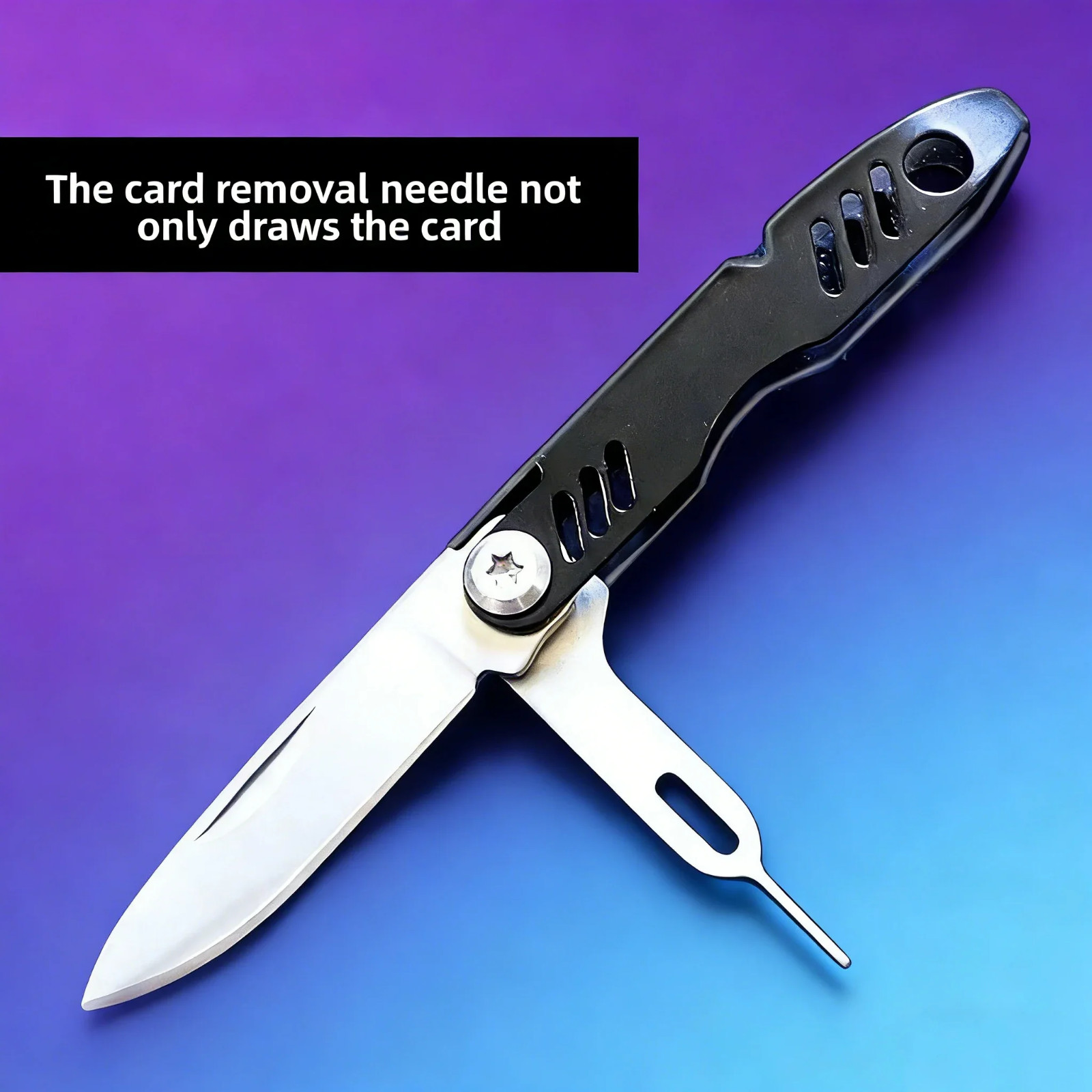 Mini EDC Gadget Keychain SIM Ejector Tool Multi-Function Portable Accessory