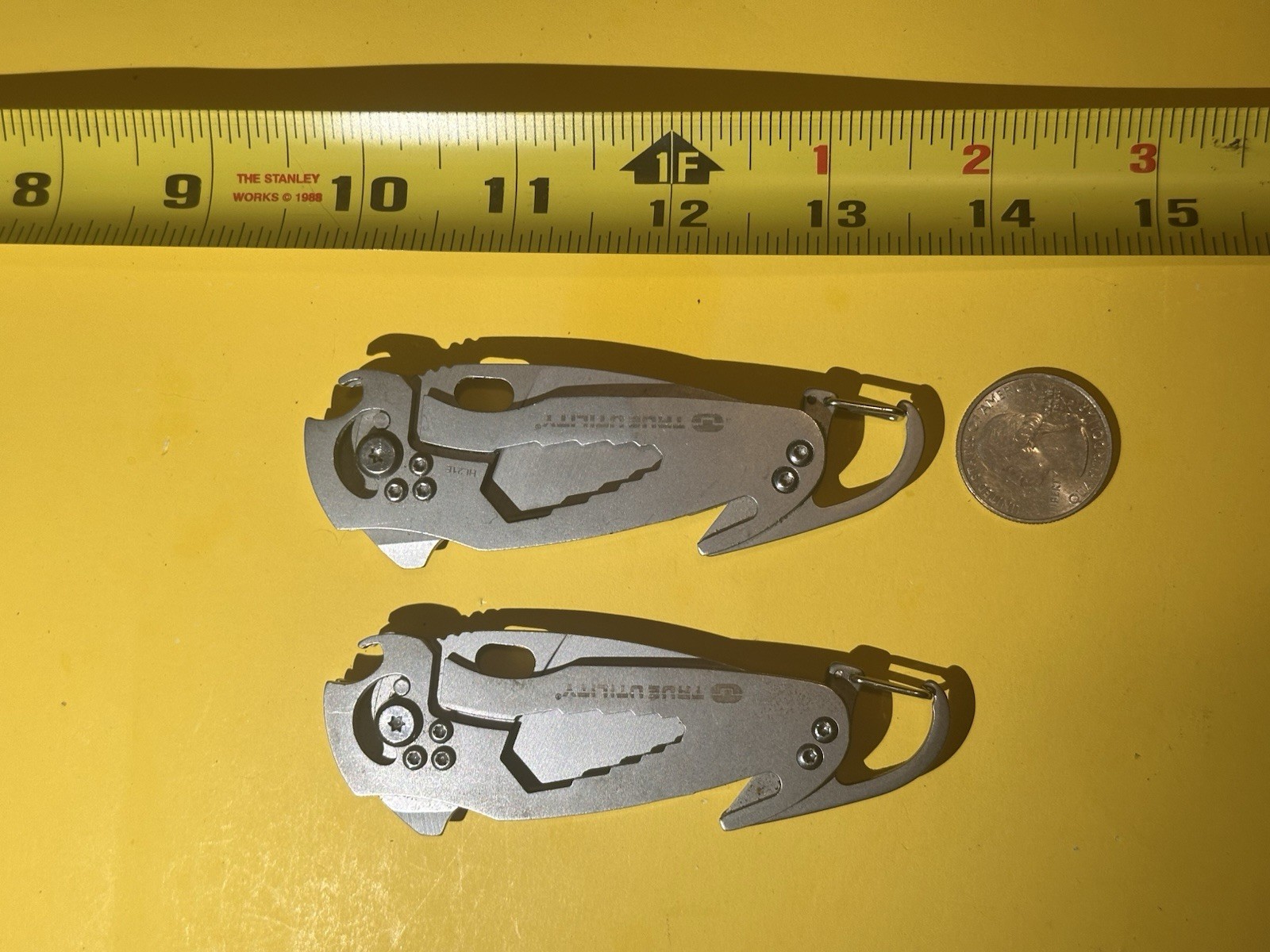 Lot Of 2 True Utility SmartKnife 11-in-1 Multi Tool Weatherproof Case TU573
