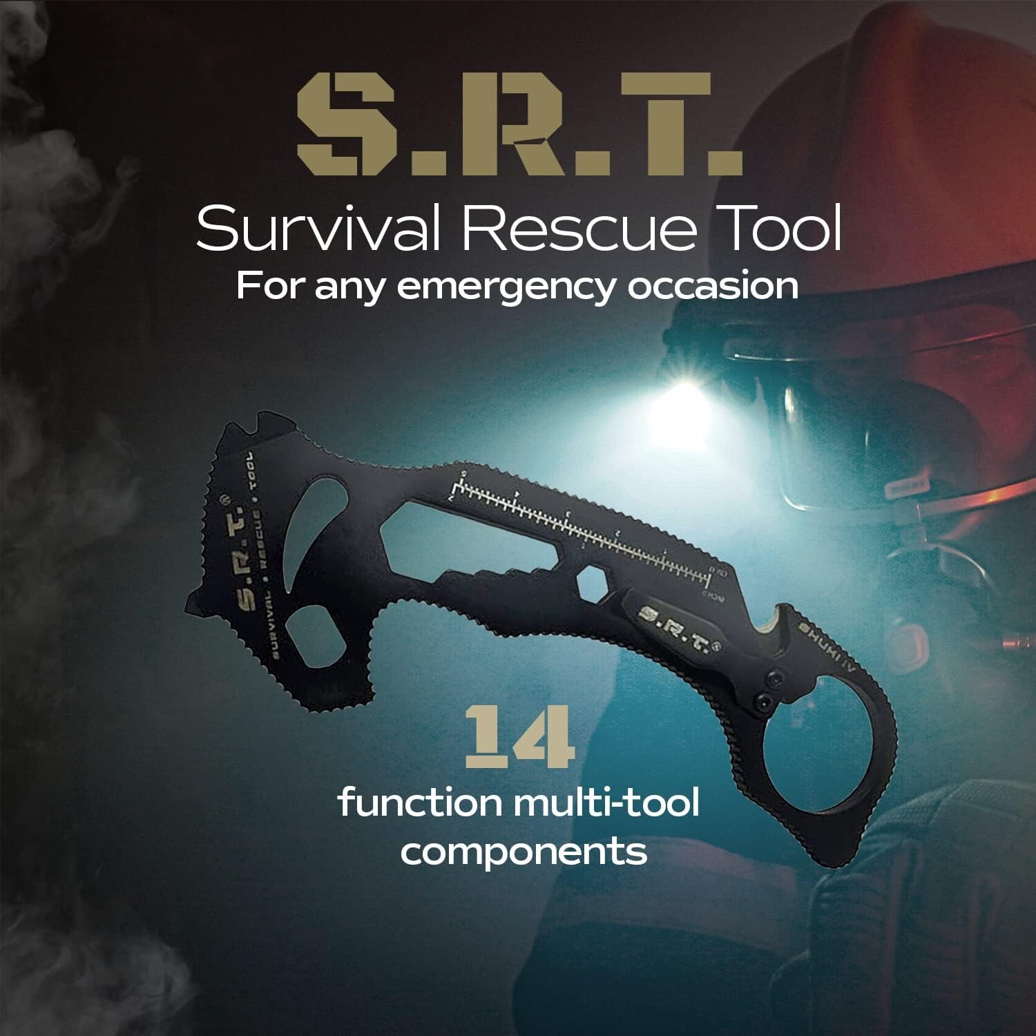 Survival Rescue Tool – 14 Function Premium Rescue Multitool for Everyday Carr…