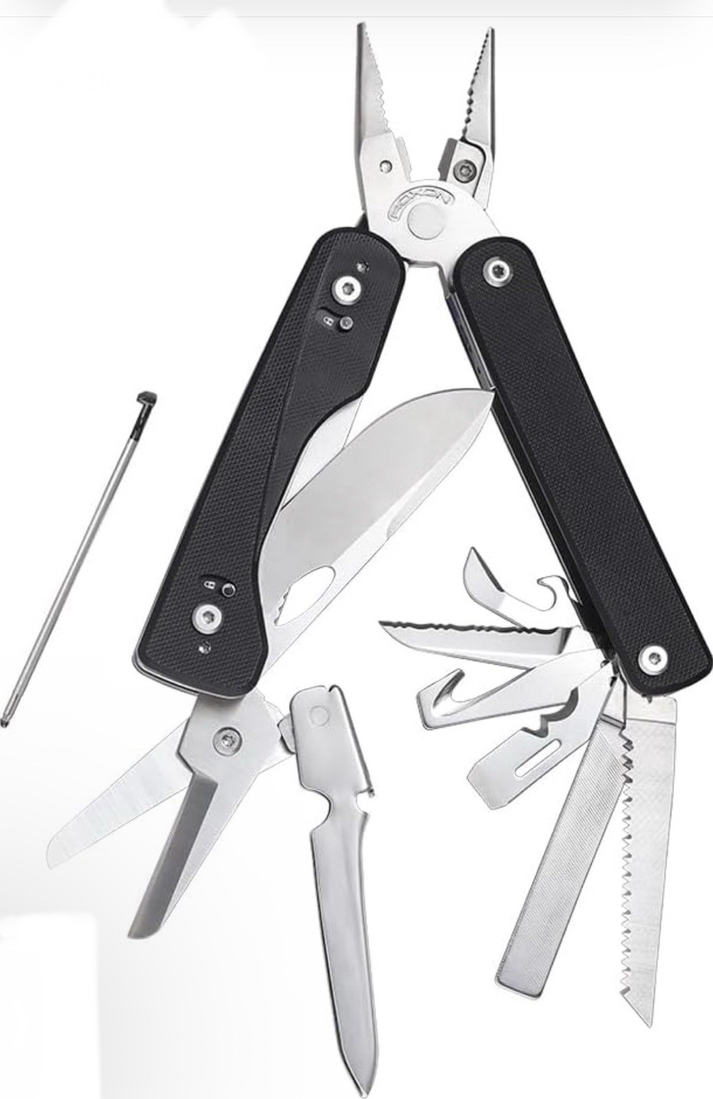ROXON Flex Titan Multitool 16 Essential Tools With Black G10 Handles T Shank