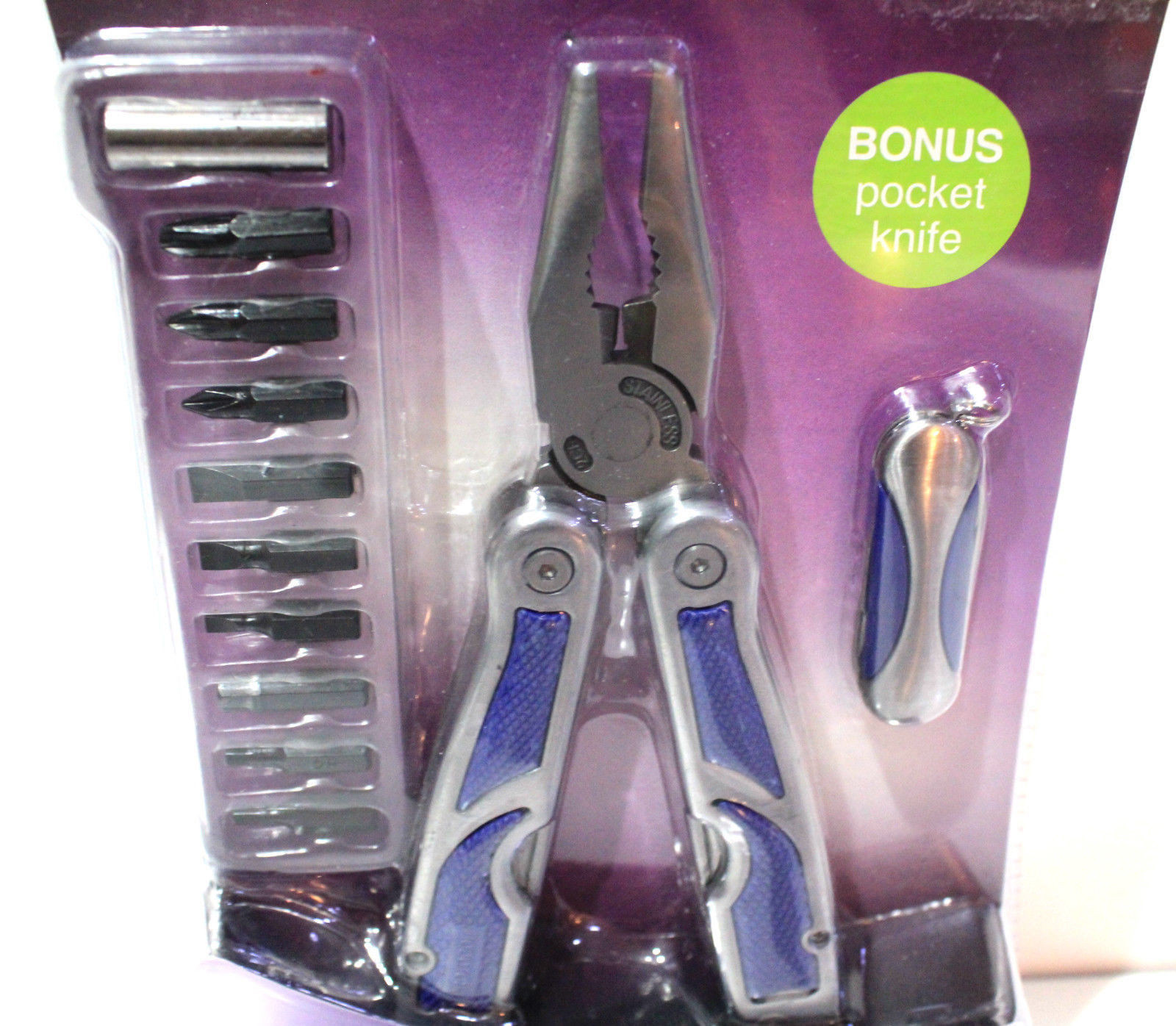 PROTOCOL HEAVY DUTY 22 FUNCTION MULTI-TOOL PLUS MINI POCKET KNIFE