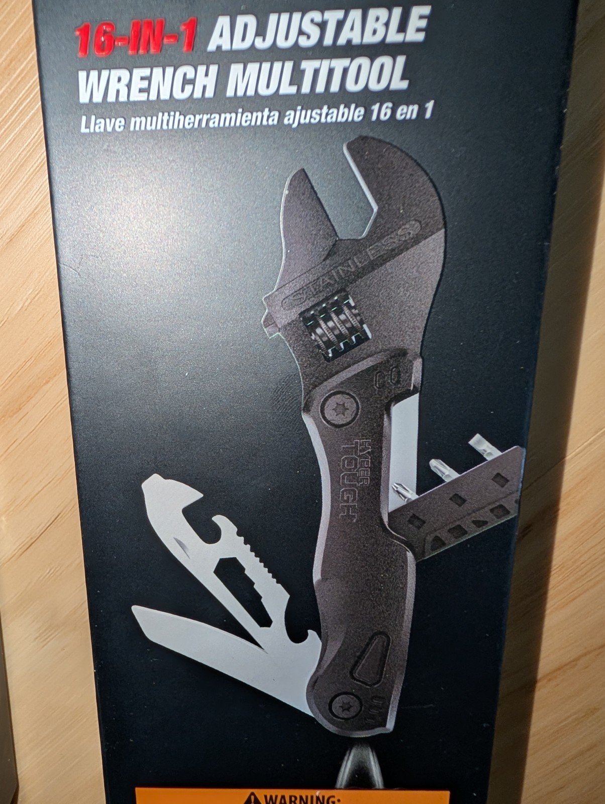Hyper Tough 16-in-1 Wrench Multitool & 2-Piece Pen Set, Stainless Steel