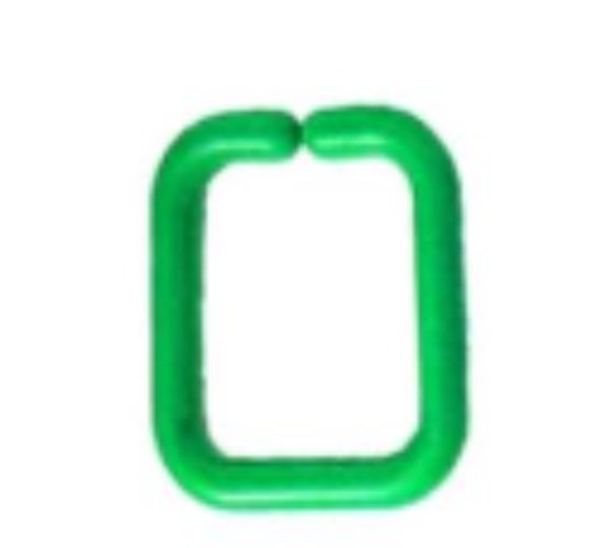 1Pc Rectangle Plastic Clip Hook Toy, used
