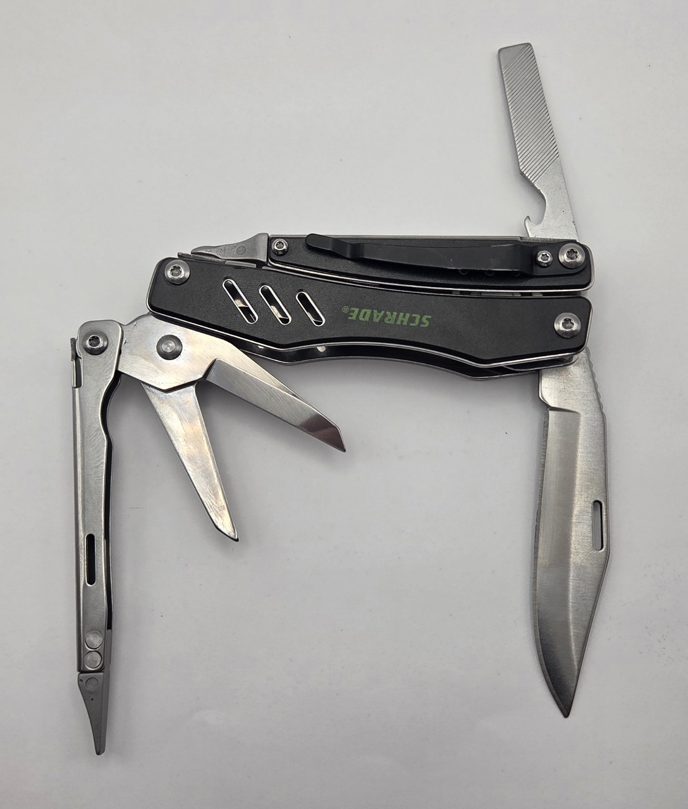 SCHRADE TOUGH TOOL MULTI-TOOL STAINLESS STEEL Excellent Condition