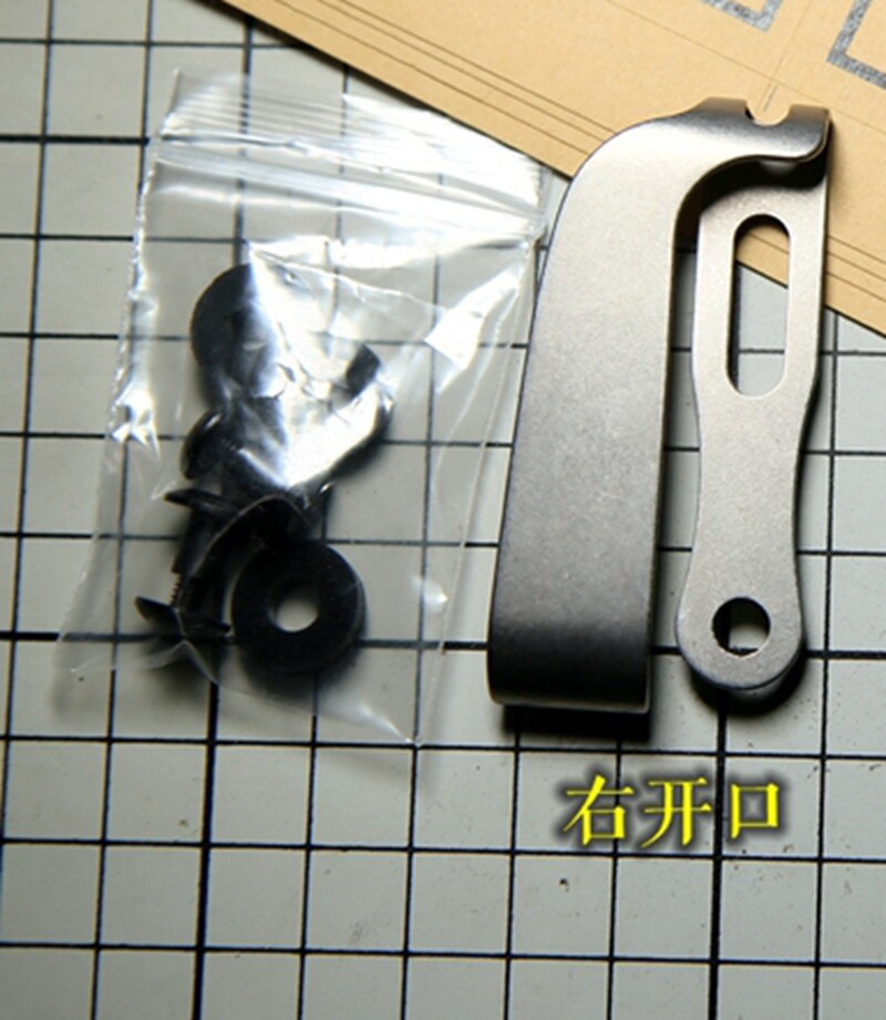EDC Titanium Alloy Back Clip Pocket Clip Outdoor Pocket Tools