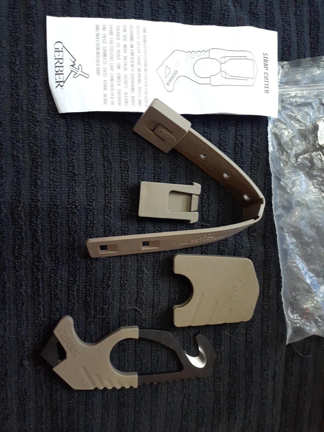 NEW Gerber Strap Cutter Military KHAKI TAN