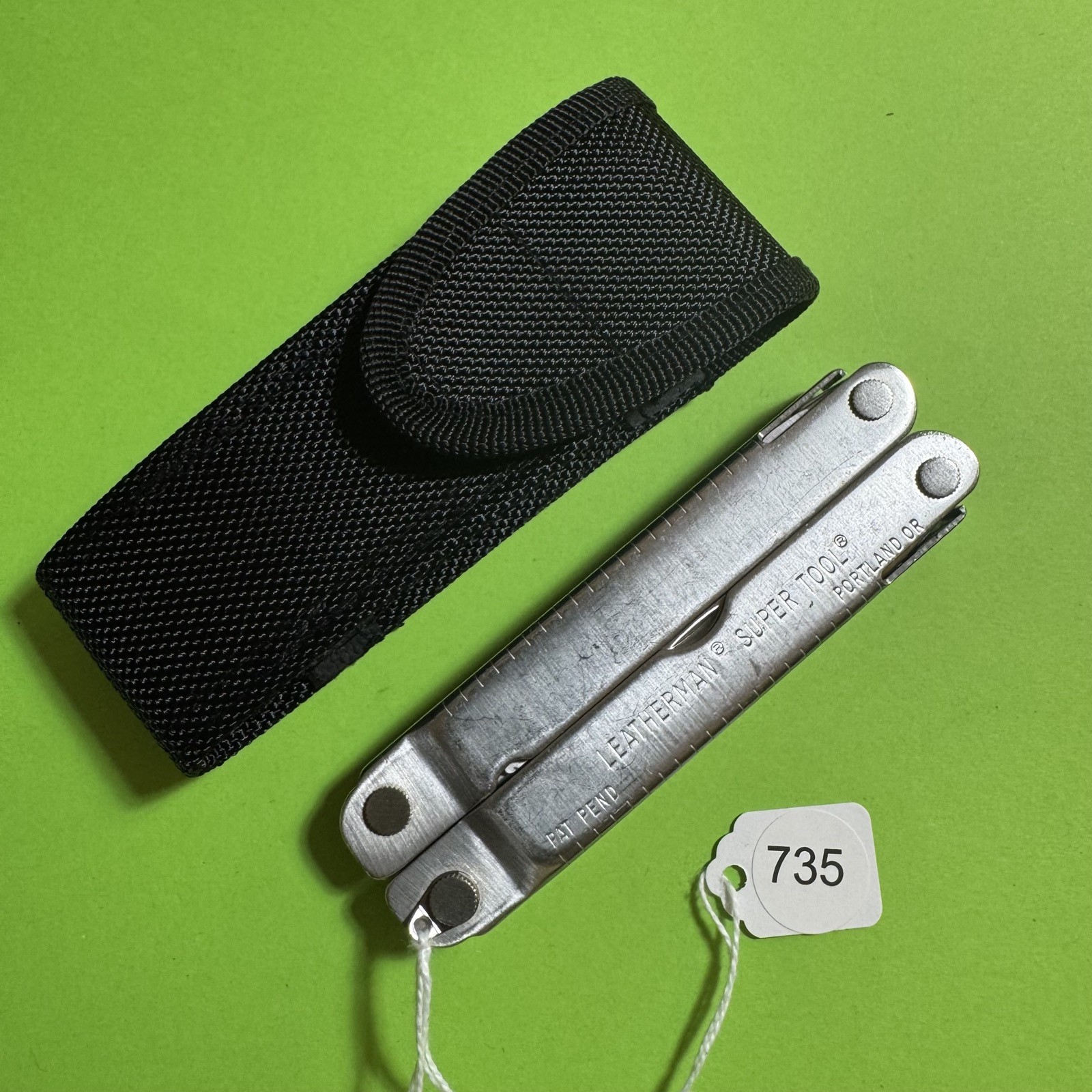 Leatherman Super Tool Plier Multi Tool Pocket Knife New Nylon Sheath EDC #735