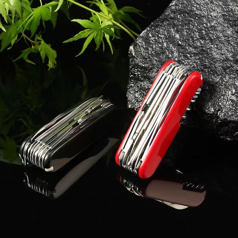17 in 1 multifunctional tool, outdoor survival tool, classic folding knife