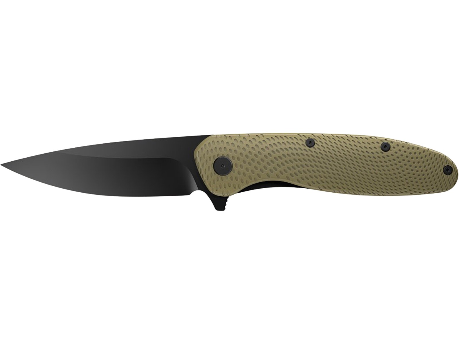Outdoor Edge Viddux Pocket Knife 3.15″ Drop Point 4Cr14MoV Black Oxide Blade