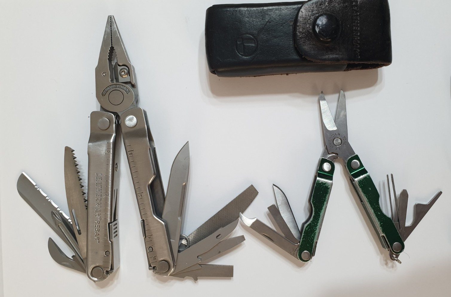 🔥🔥🔥 Leatherman Rebar Full Size Multi Tool & Micra Keychain Set