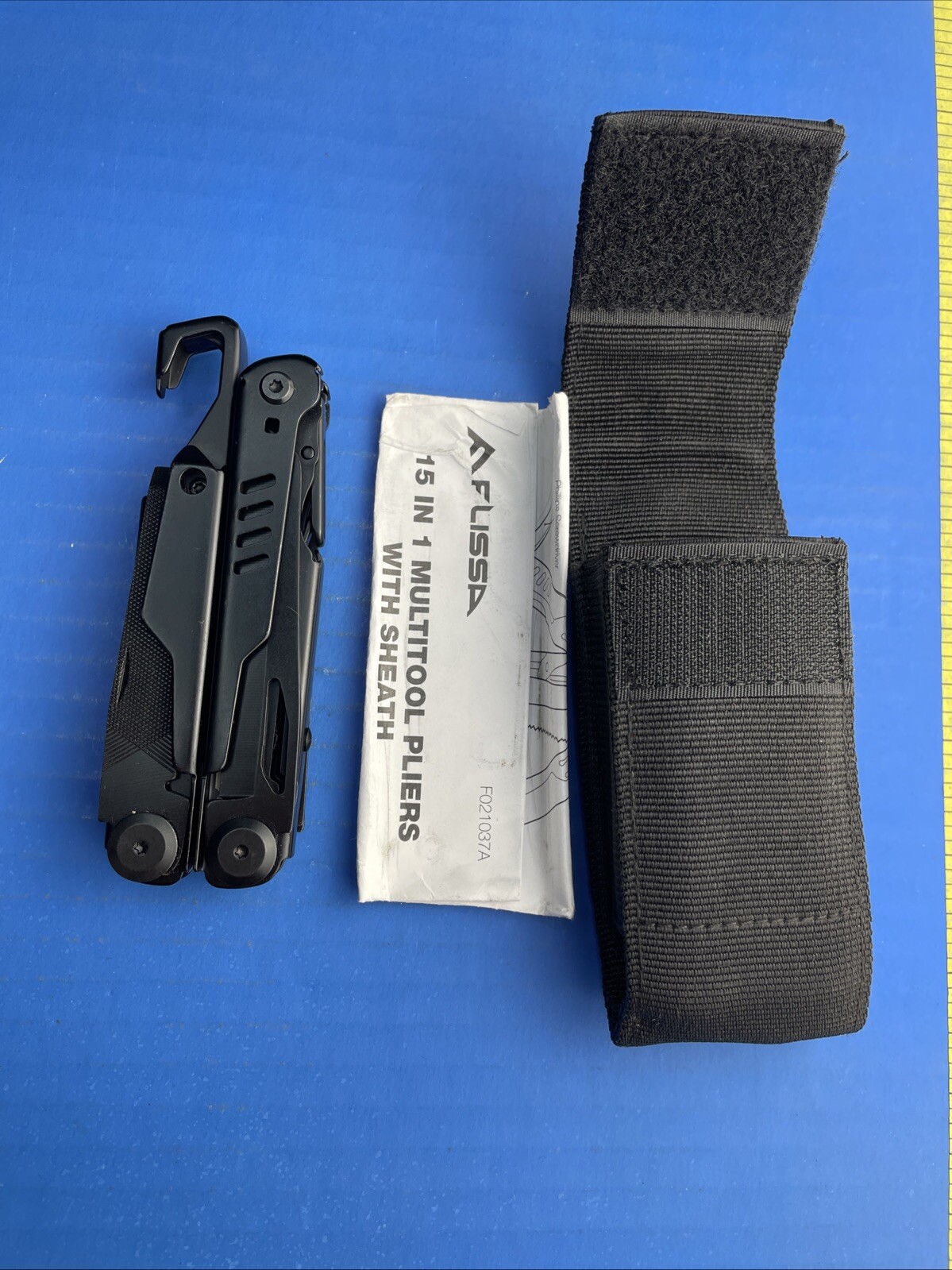 FLISSA 15-in-1 MultiTool Pliers Portable Survival Compact Folding Pocket Knife
