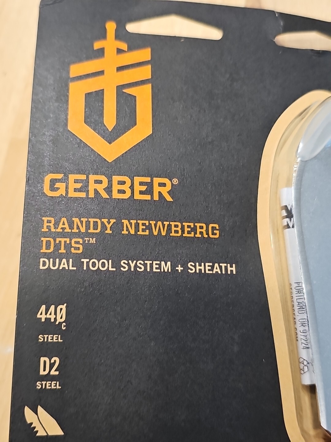 Gerber Randy Newberg DTS Knife- Dual Tool System w/Sheath,Orange/Black