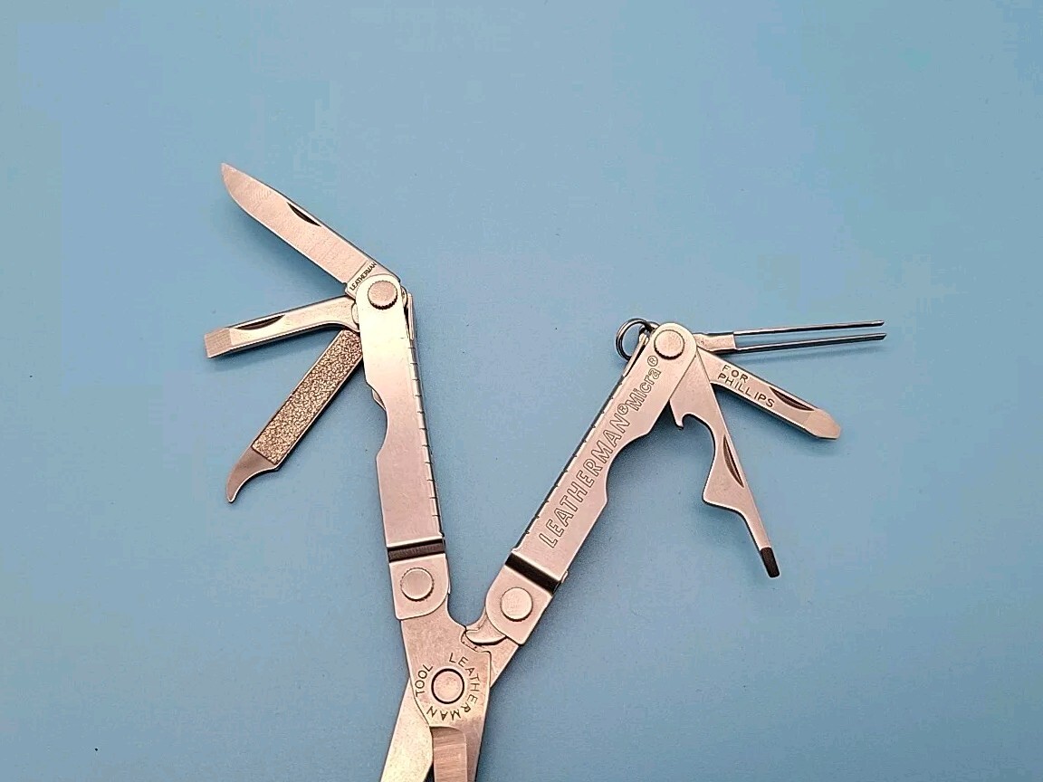 Leatherman Micra Keychain Multi-Tool – Knife, Scissors, Tweezers, File