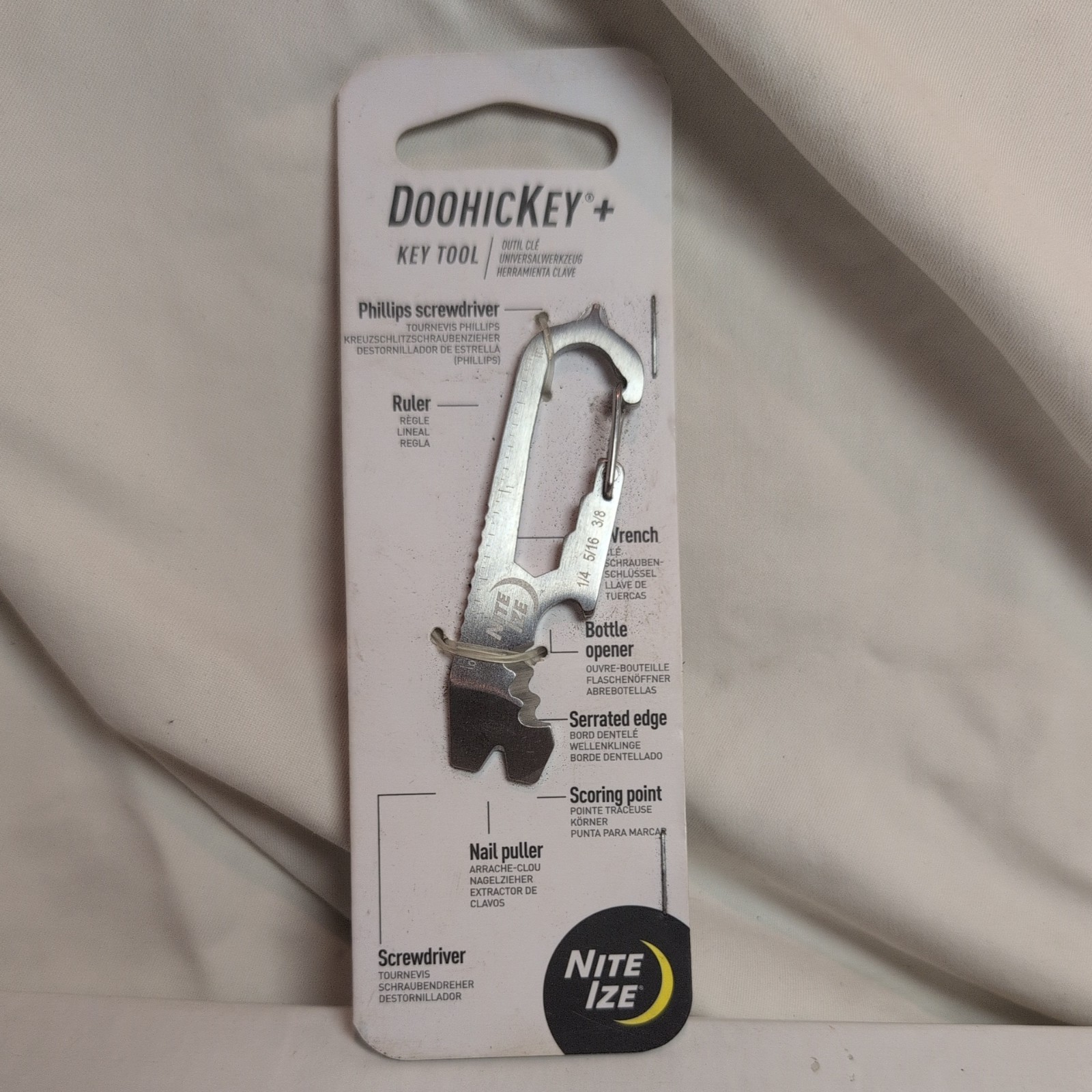 Nite Ize DoohicKey ClipKey Stainless Steel Key Tool