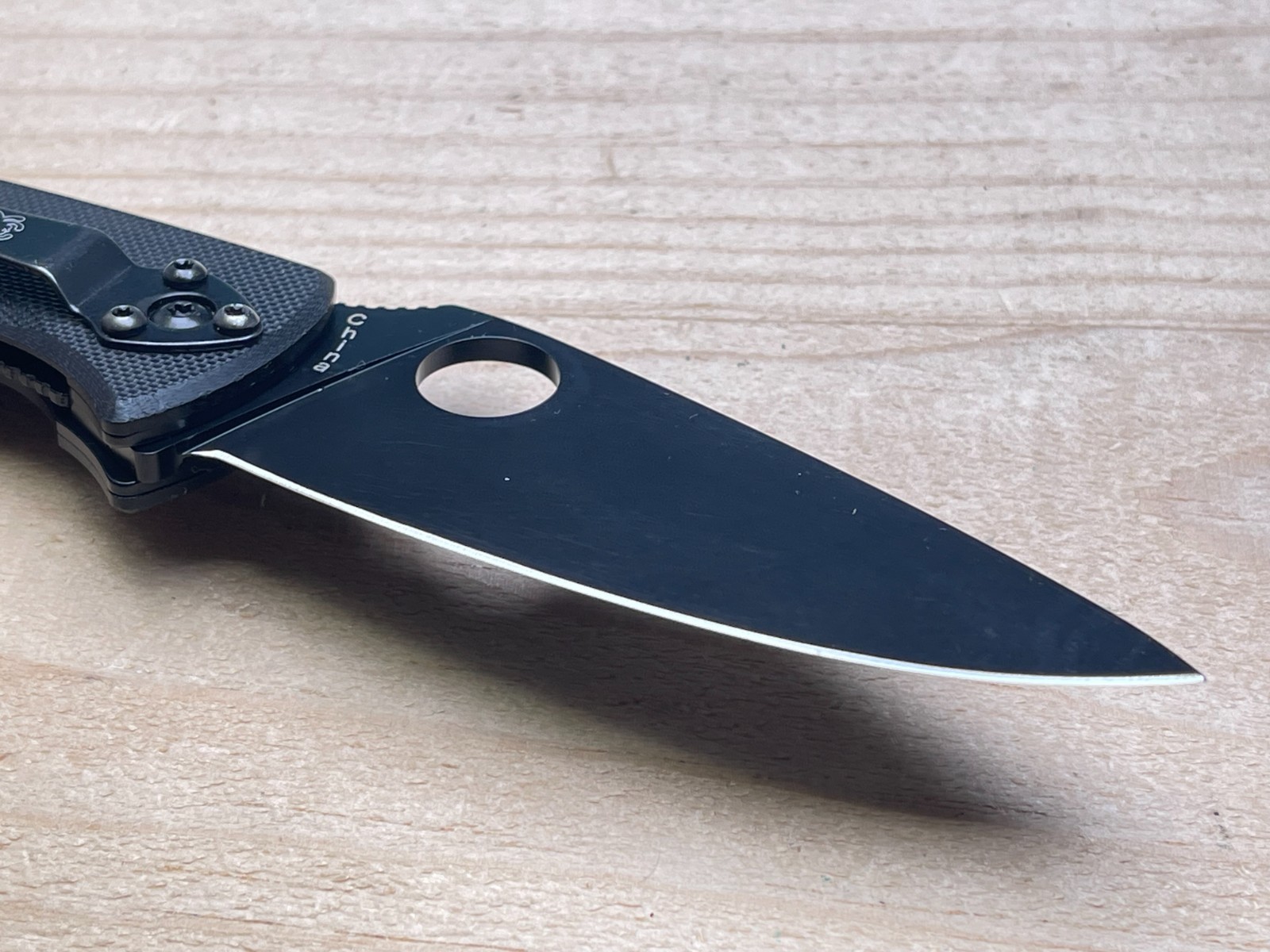Spyderco Tenacious with Logo Black 8Cr13Mov G-10 Folding Pocket Knife