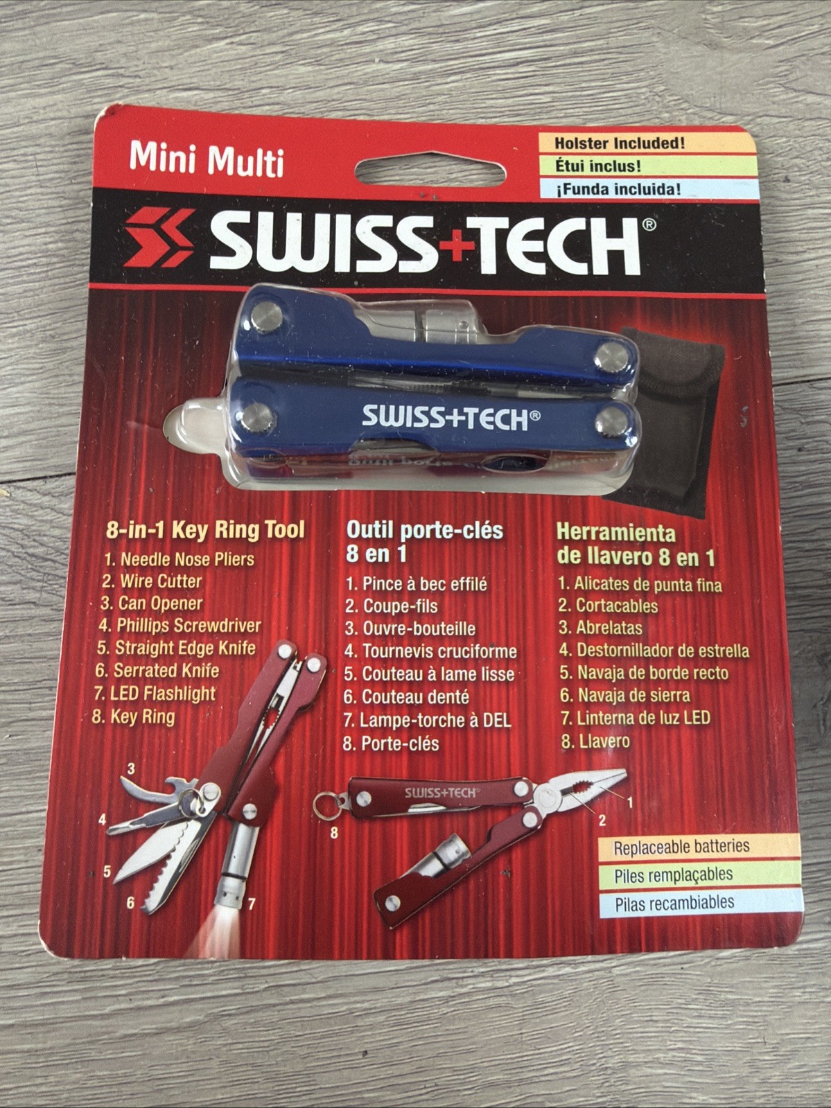 Swiss Tech Mini Multi Tool 8 in 1 Key Ring Tool