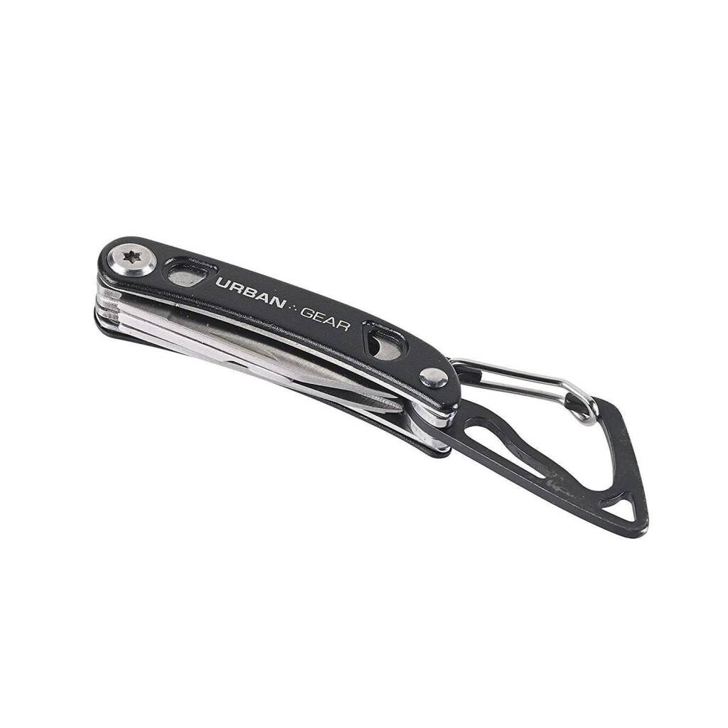 Urban Gear MiniMultitool RED KNIFE PLIERS Aluminum Handle Carabiner New w Case