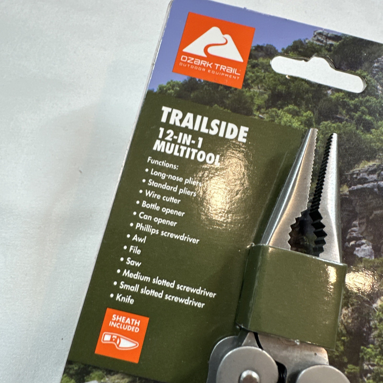 Ozark Trail 12-In-1 Multi-Tool Sheath File Saw Screwdriver New